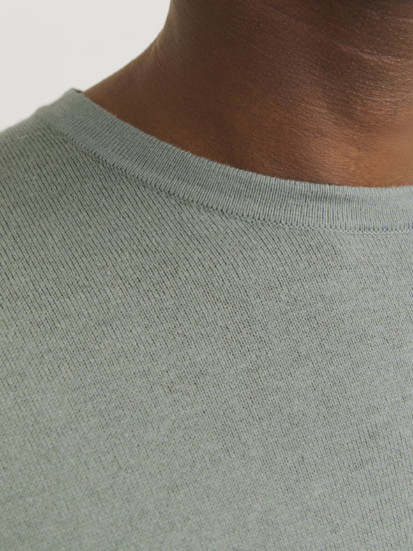 Jack & Jones Zelený pánsky sveter Jack & Jones Emil