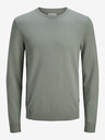 Jack & Jones Zelený pánsky sveter Jack & Jones Emil