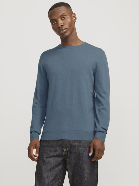 Jack & Jones Modrý pánsky sveter Jack & Jones Emil