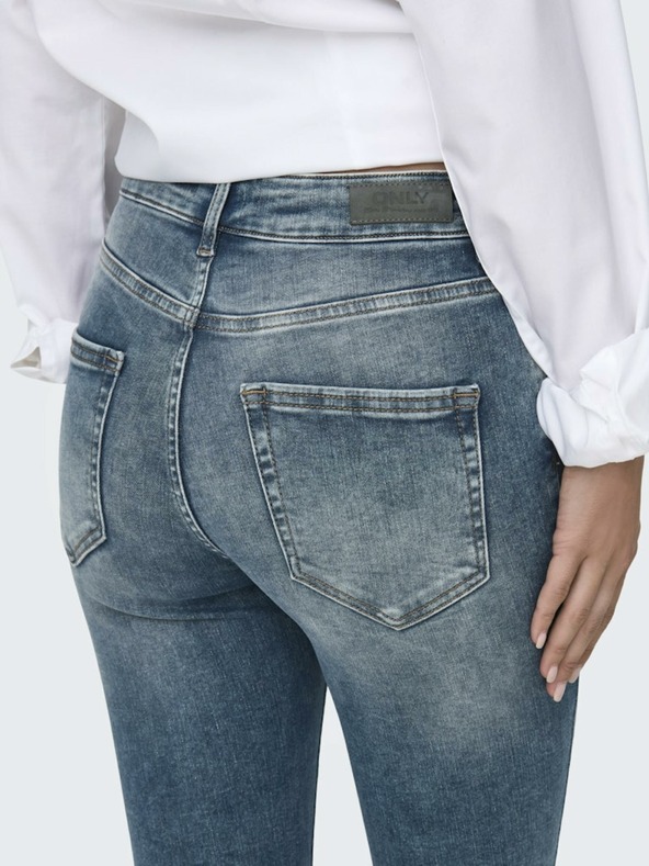 ONLY Modré dámske skinny džínsy ONLY Blush