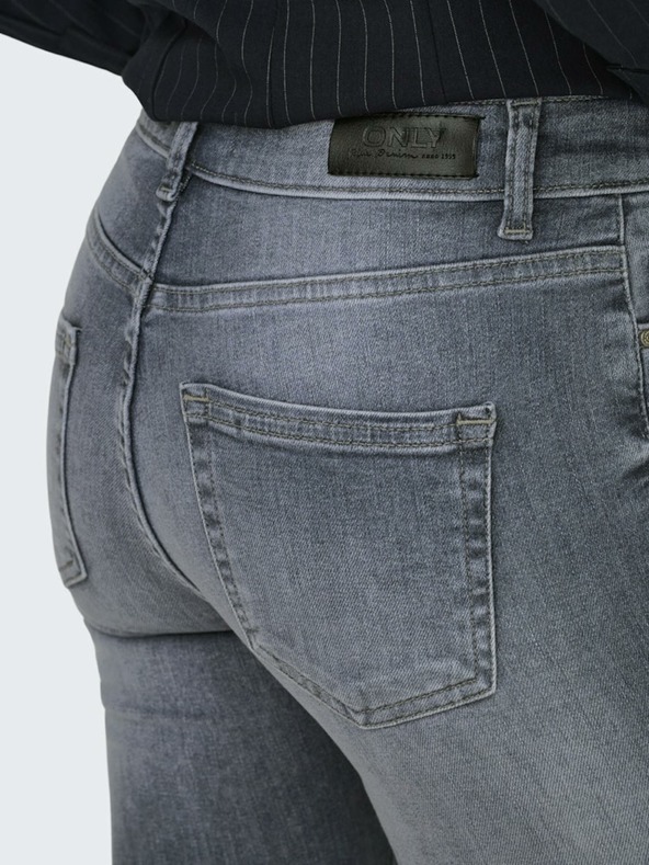 ONLY Šedé dámske skinny džínsy ONLY Blush