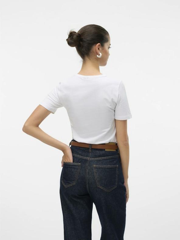Vero Moda Biele dámske tričko Vero Moda Lulu