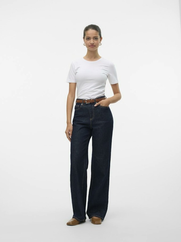 Vero Moda Biele dámske tričko Vero Moda Lulu