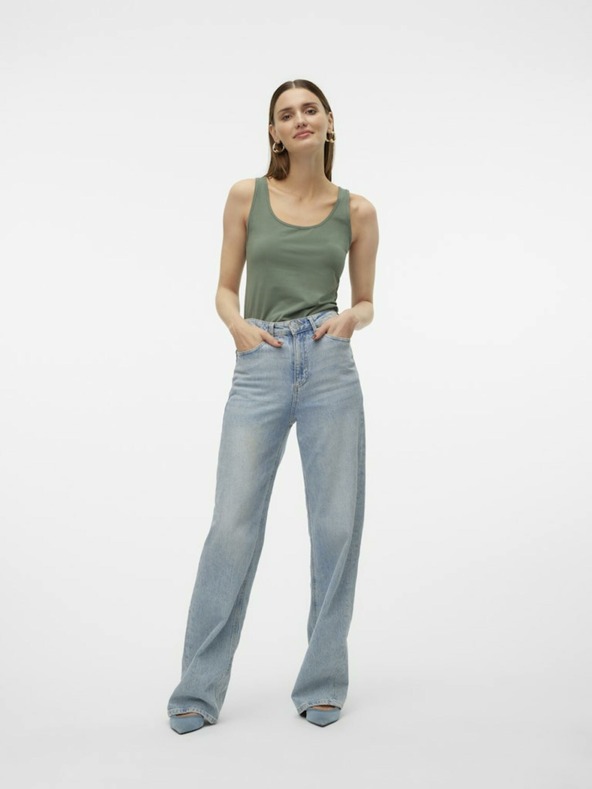 Vero Moda Zelené dámske tielko Vero Moda Lulu