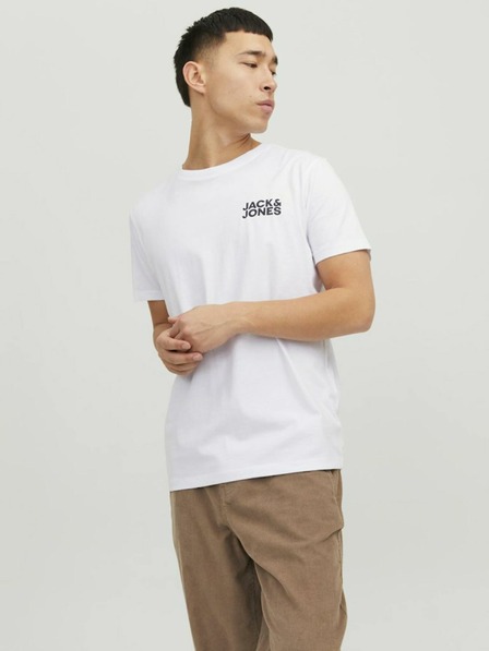 Jack & Jones Biela pánska mikina Jack & Jones