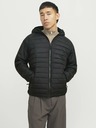 Jack & Jones Jack & Jones Pánska čierna prešívaná bunda