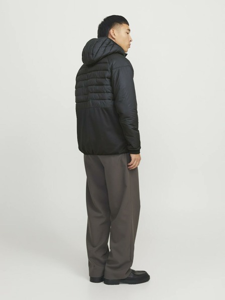 Jack & Jones Jack & Jones Pánska čierna prešívaná bunda