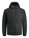 Jack & Jones Jack & Jones Pánska čierna prešívaná bunda