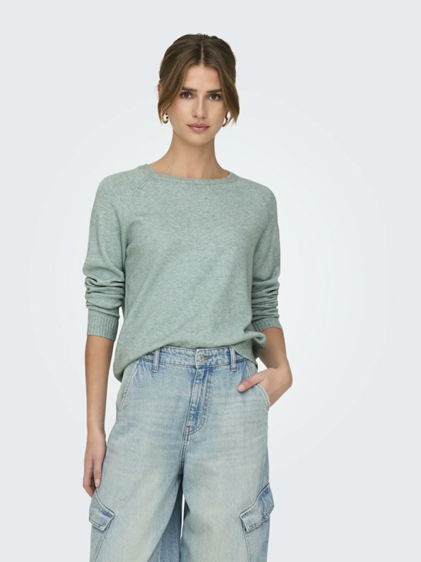 ONLY Zelený dámsky sveter ONLY Lesly