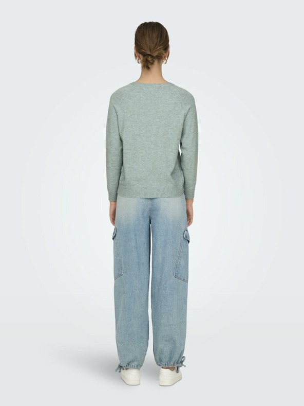 ONLY Zelený dámsky sveter ONLY Lesly