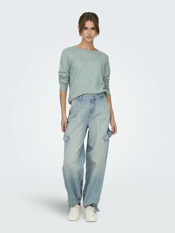 ONLY Zelený dámsky sveter ONLY Lesly