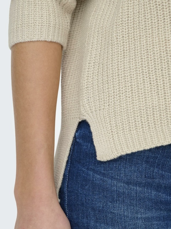 ONLY Béžový dámsky sveter ONLY Luna