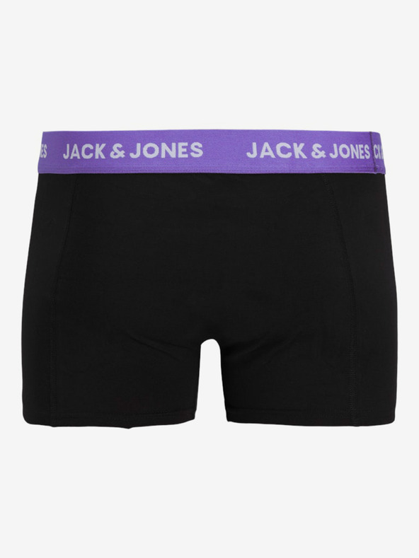 Jack & Jones Súprava troch čiernych pánskych boxeriek Jack & Jones