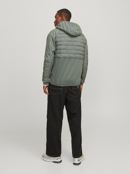 Jack & Jones Zelená pánska prešívaná bunda Jack & Jones