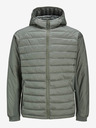 Jack & Jones Zelená pánska prešívaná bunda Jack & Jones