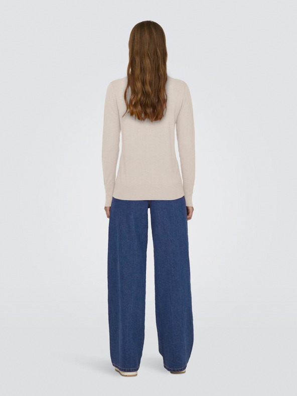 Jacqueline de Yong Béžový dámsky sveter JDY Malou