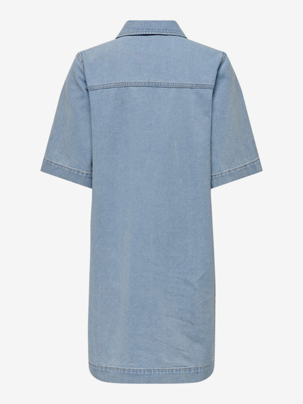 ONLY Svetlomodré dámske džínsové košeľové šaty ONLY Belle