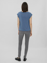 Vero Moda Modré dámske tričko Vero Moda Filli