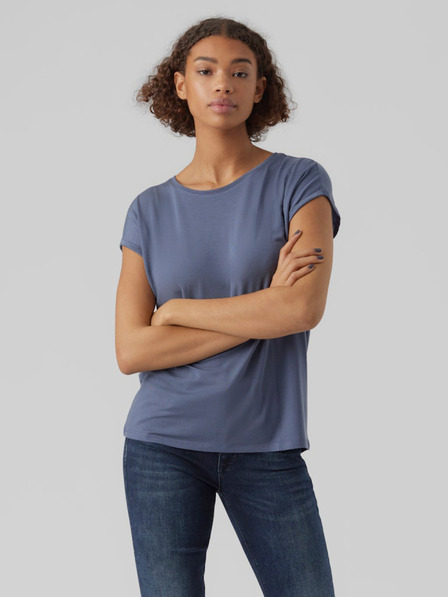 Vero Moda Modré dámske tričko Vero Moda Ava
