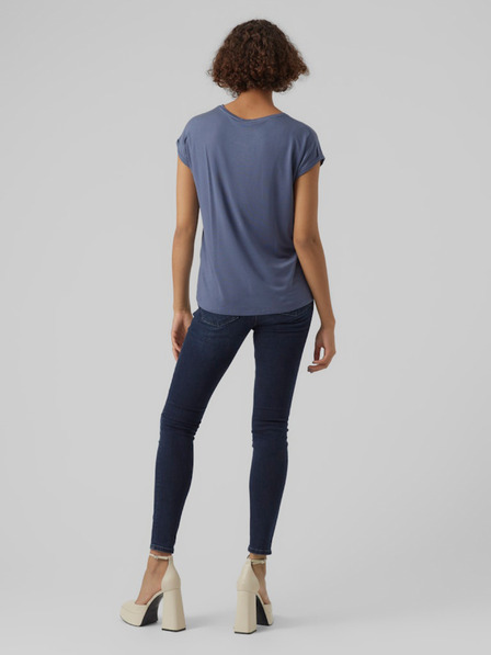 Vero Moda Modré dámske tričko Vero Moda Ava