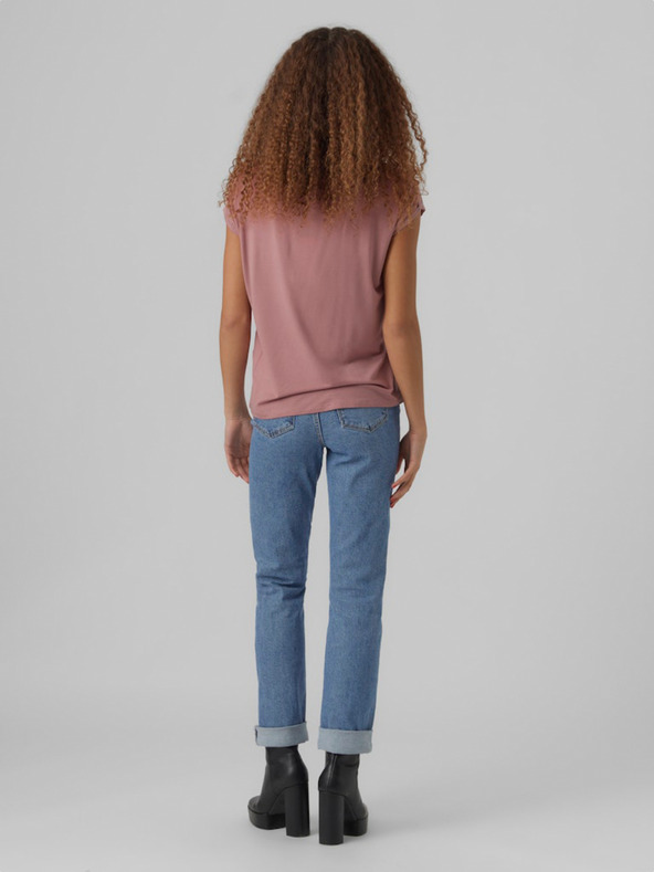 Vero Moda Ružové dámske tričko Vero Moda Ava