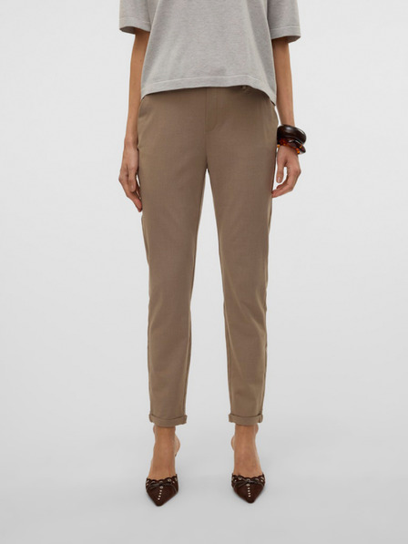 Vero Moda Hnedé dámske nohavice Vero Moda Maya