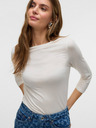 AWARE by VERO MODA Biele dámske tričko AWARE by VERO MODA Fiona