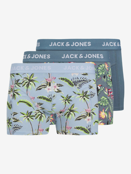 Jack & Jones Súprava troch pánskych modrých boxeriek Jack & Jones