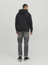 Jack & Jones Čierna pánska mikina Jack & Jones Star s kapucňou