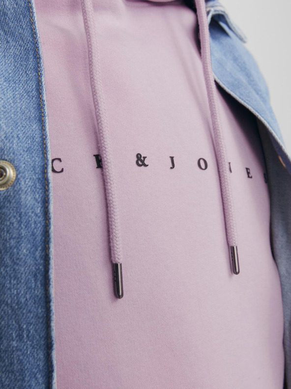 Jack & Jones Svetloružová pánska mikina s kapucňou Jack & Jones Star