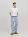Jack & Jones Biela pánska mikina s kapucňou Jack & Jones Star