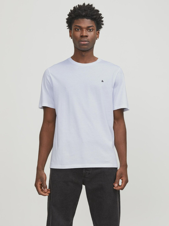Jack & Jones Biele pánske tričko Jack & Jones Paulos