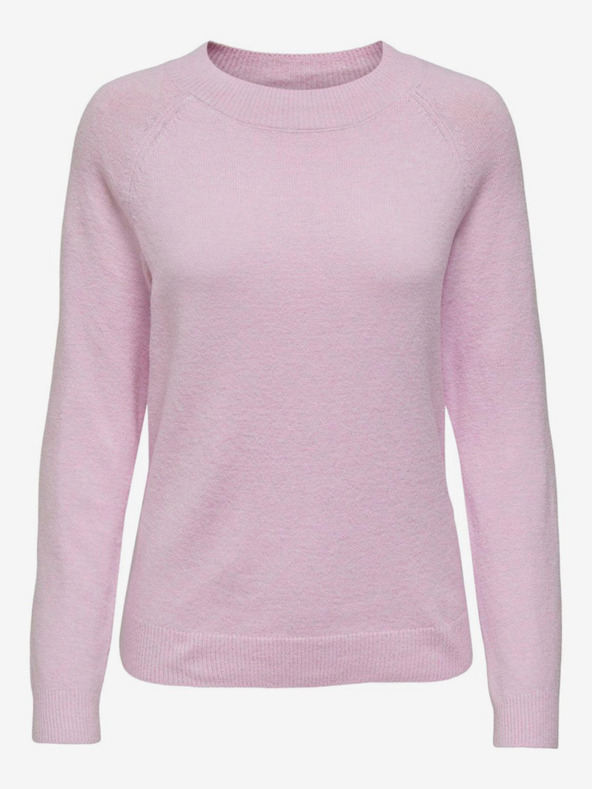 ONLY Svetloružový dámsky sveter ONLY Rica