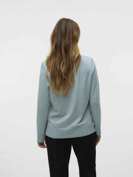 Vero Moda Zelený dámsky sveter Vero Moda Silje