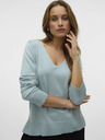 Vero Moda Zelený dámsky sveter Vero Moda Silje