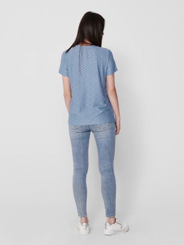 Jacqueline de Yong Svetlomodré dámske tričko JDY