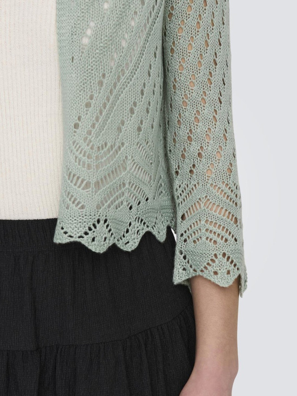 Jacqueline de Yong Zelený dámsky kardigán JDY