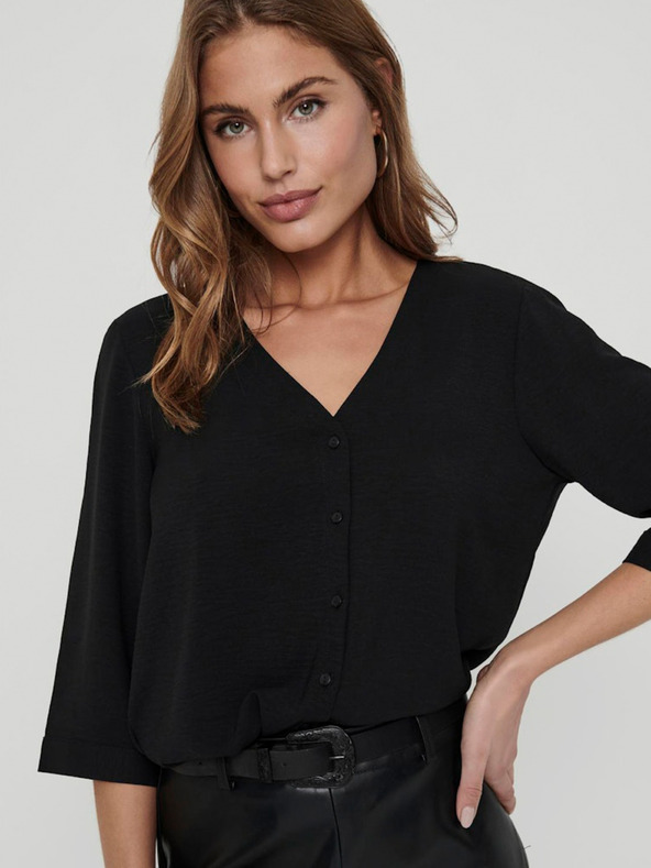 Jacqueline de Yong Čierna dámska blúzka JDY Lev