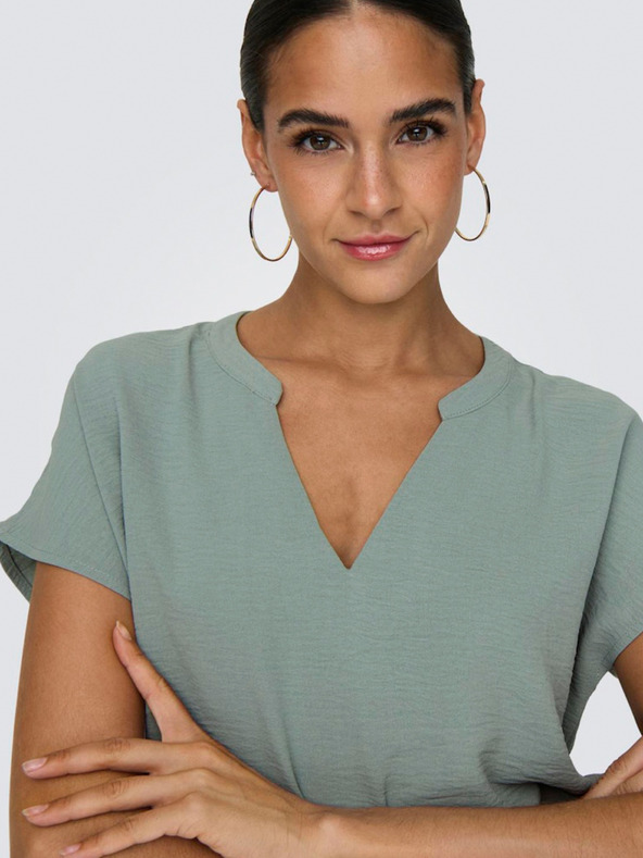 Jacqueline de Yong Zelená dámska blúzka JDY Lion