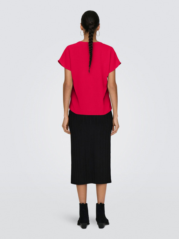 Jacqueline de Yong Červená dámska blúzka JDY Lion