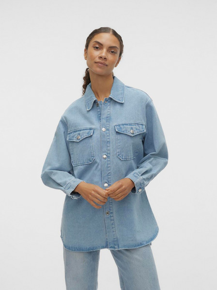 Vero Moda Svetlomodrá dámska džínsová bunda Vero Moda Naya