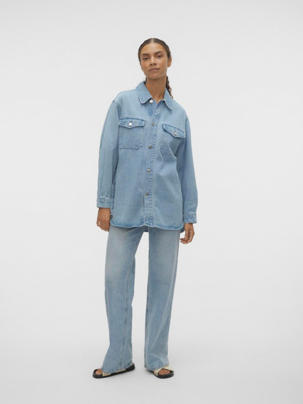 Vero Moda Svetlomodrá dámska džínsová bunda Vero Moda Naya