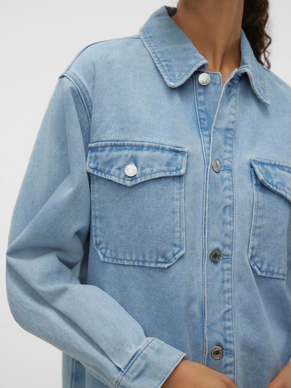 Vero Moda Svetlomodrá dámska džínsová bunda Vero Moda Naya