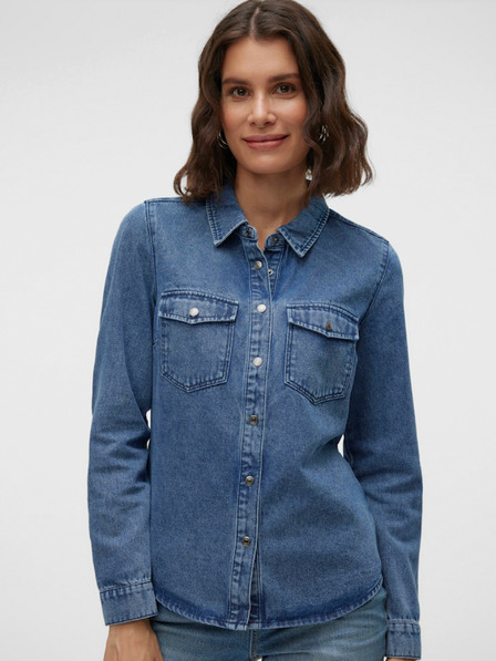 Vero Moda Modrá dámska džínsová košeľa Vero Moda Jennie