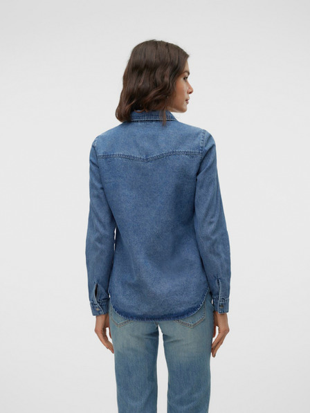 Vero Moda Modrá dámska džínsová košeľa Vero Moda Jennie