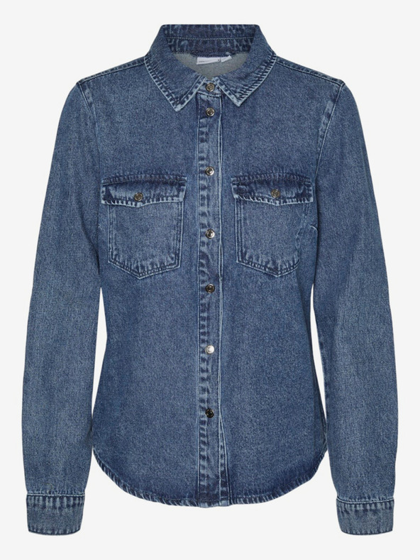 Vero Moda Modrá dámska džínsová košeľa Vero Moda Jennie