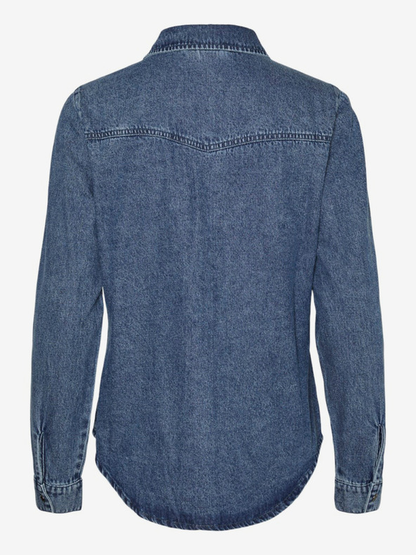 Vero Moda Modrá dámska džínsová košeľa Vero Moda Jennie