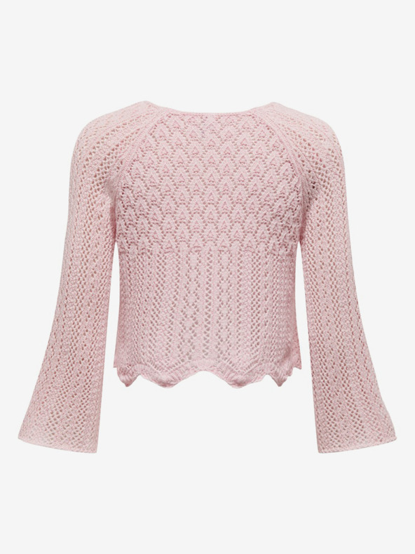 ONLY Svetloružový dámsky sveter ONLY Nola