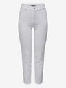 ONLY Biele dámske skinny džínsy ONLY Emily