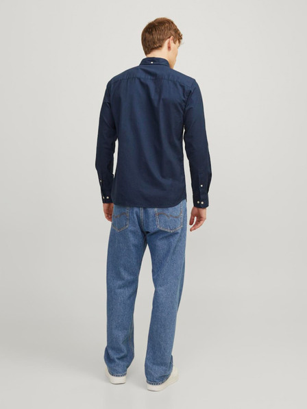 Jack & Jones Tmavomodrá pánska košeľa Jack & Jones Brook